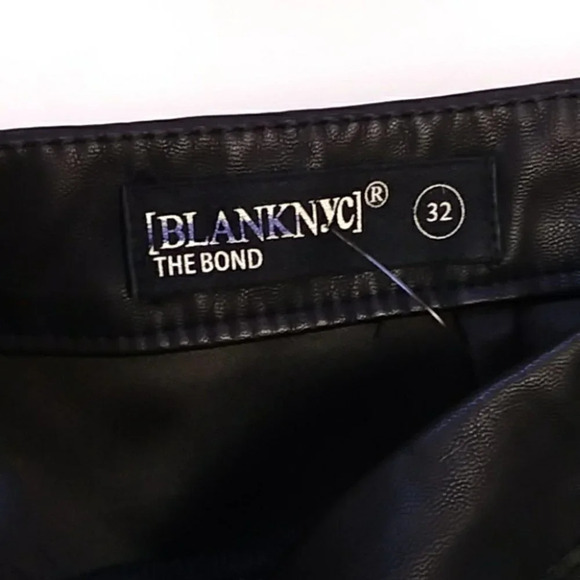 BLANKNYC Carbon Vegan Leather Black Pant Leggings - Picture 7 of 8